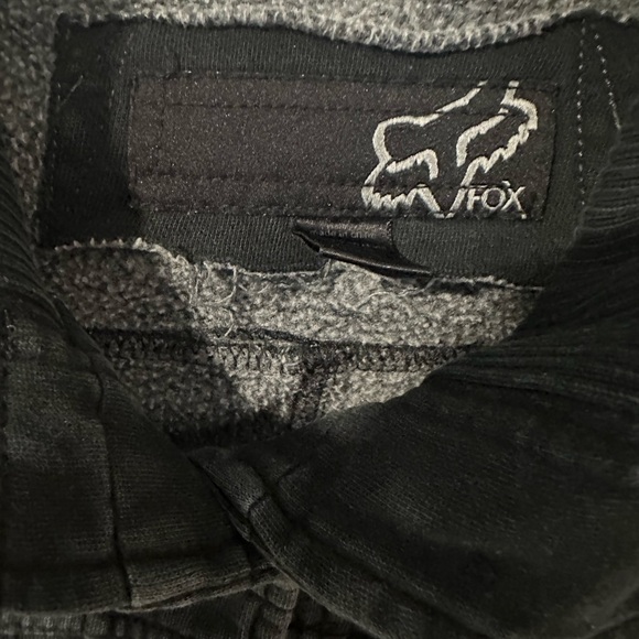 Fox - woman’s “vintage” button up sweatshirt/lightweight jacket - black - small - Picture 5 of 6